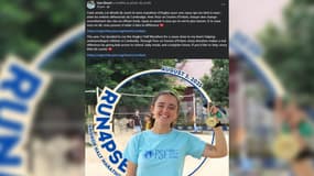 Photo du profil Facebook de Lisa Girard-Fabre, 23 ans, bénévole française retrouvée morte au Cambodge à la suite d'un arrêt cardiaque. 