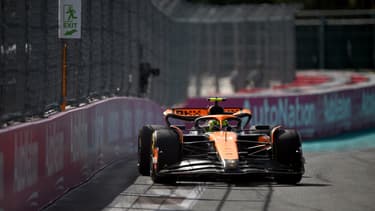 Le pilote McLaren Lando Norris lors du Grand Prix de Miami, 5 mai 2024