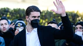 Dusan Vlahovic à Turin en janvier 2022