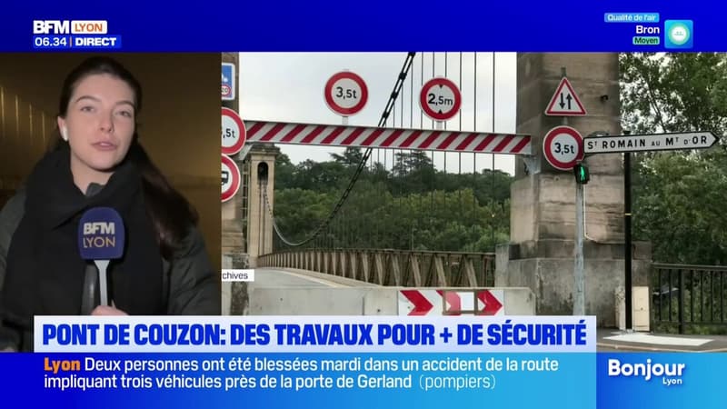 Pont de Couzon: des fermetures pour réaliser des travaux