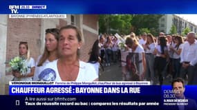 "Je ne m'attendais pas à voir autant de soutien." La femme du chauffeur de bus agressé à Bayonne applaudie lors d'une marche blanche