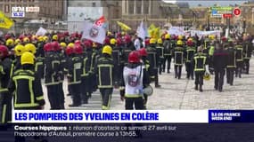 "Nous sommes les oubliés": les pompiers des Yvelines ont manifesté vendredi