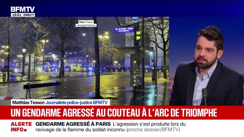 Paris: un homme armé d'un couteau menace un gendarme qui riposte avec son arme à feu