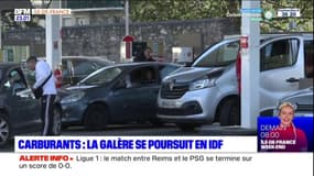 Pénurie de carburants: la galère se poursuit en Ile-de-France