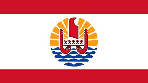 Le drapeau de la Polynésie française