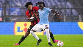Dante et Tchaouna lors de Lazio-Nice le 3 octobre 2024