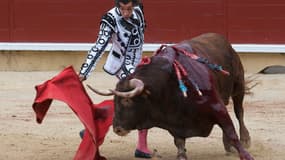 Le matador espagnol Curro Diaz, à Bayonne, le 15 août 2017 (PHOTO D'ILLUSTRATION).