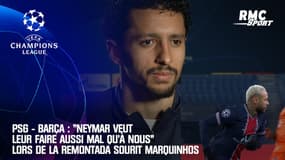PSG - Barça : "Neymar veut leur faire aussi mal qu'à nous" lors de la remontada sourit Marquinhos