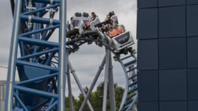 L'attraction "Objectif Mars" au parc du Futuroscope, près de Poitiers, le 19 août 2022.