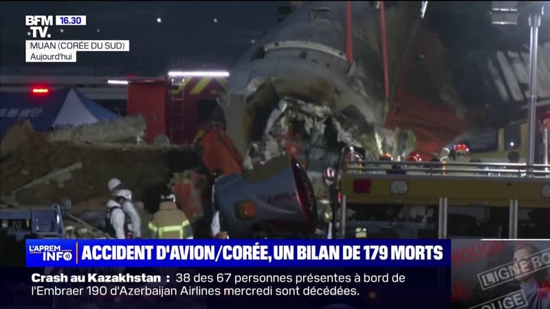 Accident d'avion en Corée du Sud: deux survivants parmi les 181 personnes à bord