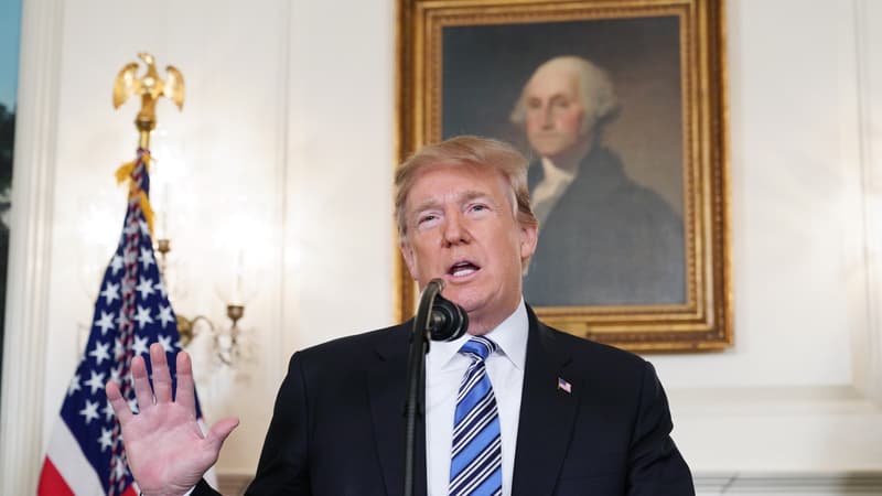 Donald Trump lors de son allocution.