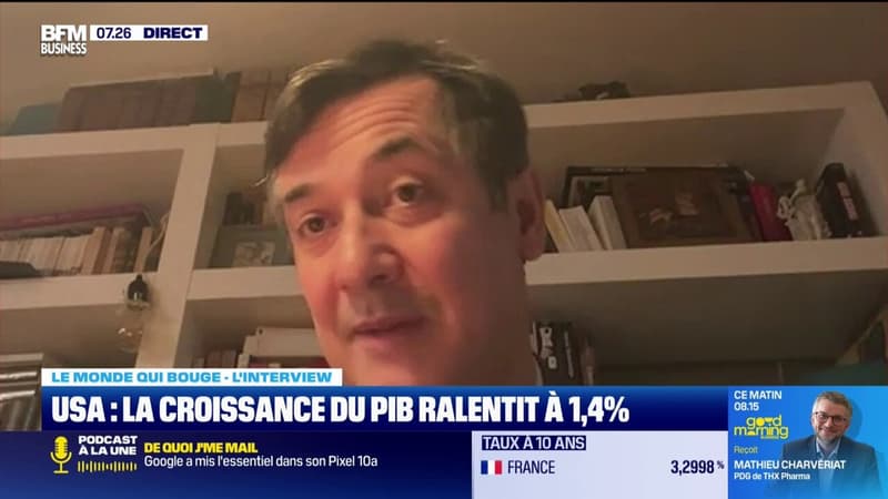 Mis à part "l'économie de high-tech, ça fait maintenant un an que l'économie américaine ne croît pas très vite", assure Gilles Moëc, chef économiste du Groupe Axa