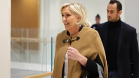 Marine Le Pen au tribunal correctionnel de Paris le 14 octobre 2024 