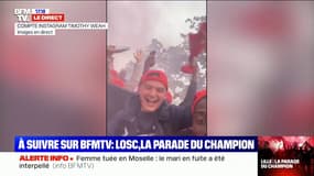 La communion entre les champions de France et leurs supporters dans les rues de Lille