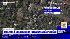 Calvados: un incendie se déclare à Soliers, quatre personnes blessées dont deux brûlées