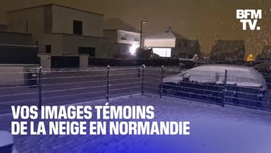 Caen, Cabourg, Sarceaux... Vos images témoins de la neige en Normandie dans la nuit de ce mardi