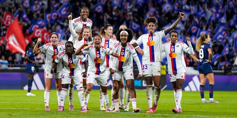 Les joueuses d'OL Lyonnes face au PSG, le 27 septembre 2025.