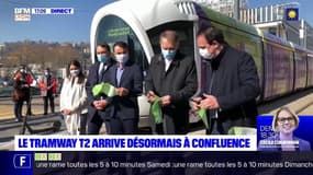 Le tramway T2 arrive désormais à Confluence