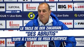 MHSC 1-1 OM : "Des abrutis", tacle Der Zakarian suite à l'usage de feux d'artifice dans les tribunes 