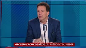 Réformes de retraites: "Il faut une vraie réforme, probablement 64 ans" selon Geoffroy Roux de Bézieux sur RMC
