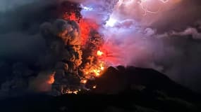 Éruption du volcan Ruang en Indonésie, le 18 avril 2024
