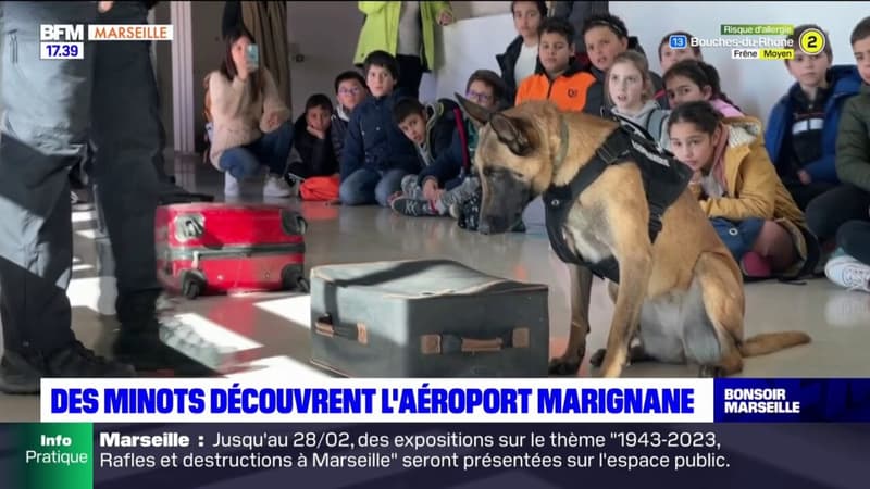 Bouches-du-Rhône: des enfants découvrent l'aéroport de Marignane