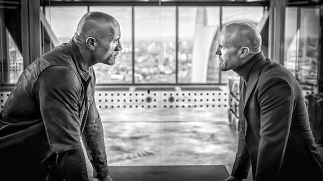 The Rock et Jason Statham dans Hobbs and Shaw