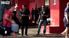 Football / Arrivée des Bleus à l'entraînement huis-clos du jour - 18/06