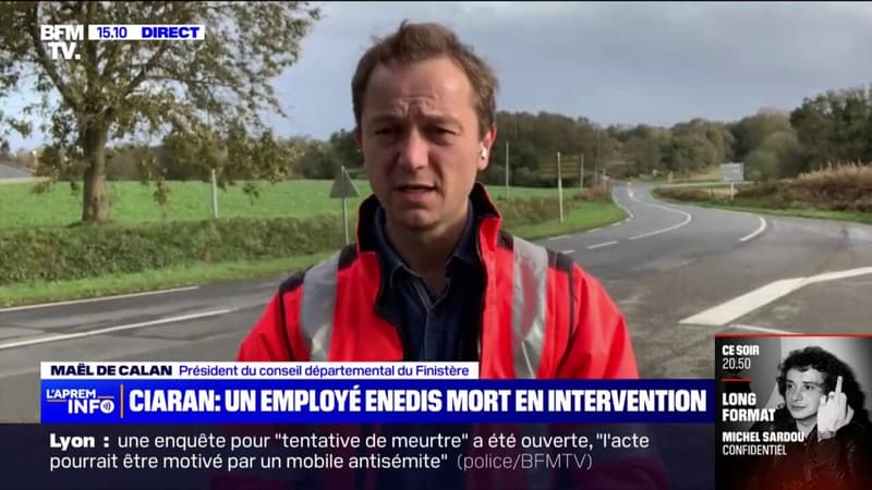 Salarié d'Enedis décédé: le président du conseil départemental du Finistère, Maël de Calan, adresse ses 