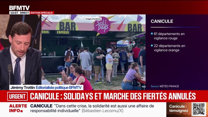 Canicule: le préfet de police de Paris interdira le festival Solidays et la marche des fiertés s'ils ne sont pas annulés par les organisateurs