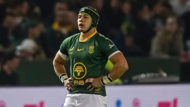 L'ailier Cheslin Kolbe avec l'Afrique du Sud en juillet 2025