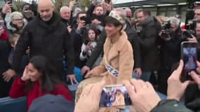 Suivez le retour d'Eve Gilles, Miss France 2024, dans son village natal de Quaëdypre, dans le Nord