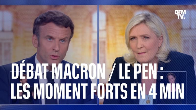 Macron / Le Pen: les moments forts du débat de l'entre-deux-tours en 4 minutes