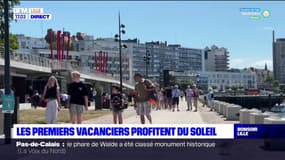 Nord: les premiers vacanciers profitent du soleil