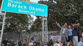 Le boulevard Barack Obama à Los Angeles 