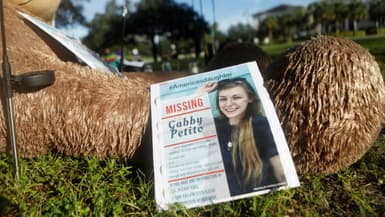 Un mémorial en l'honneur de Gabby Petito à North Port, en Floride, le 20 septembre 2021