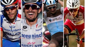 Thibault Pinot, Julian Alaphilippe, Nans Peters et Guillaume Martin