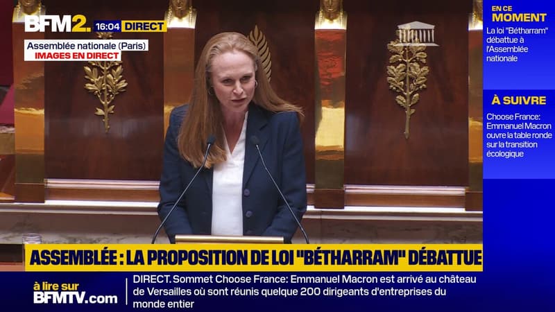 "Il n'y a pas de droite, pas de gauche": Violette Spillebout défend sa proposition de loi visant à lutter contre les violences en milieu scolaire à l'Assemblée