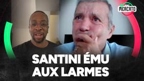 Les larmes de Santini, ému par un message de Govou dans RMC Mercato