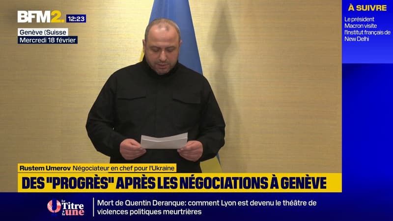L'Ukraine fait état de "progrès" après les négociations de Genève avec la Russie