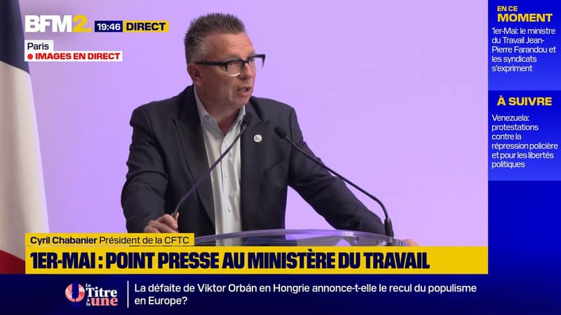 Cyril Chabanier (CFTC): "Les textes ne changeront pas et le 1er-Mai restera un jour chômé et un jour férié"