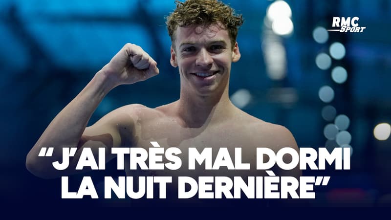 Natation : “J’ai très mal dormi la nuit dernière”, avoue Marchand après son titre en 200m 4 nages
