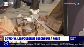 Covid-19: avec la hausse de la vente à emporter, les poubelles débordent à Paris
