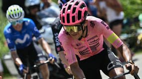 Richard Carapaz pendant une échappée sur le Tour de France 2024