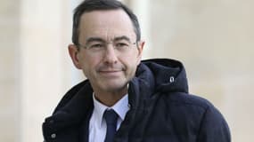 Le sénateur LR Bruno Retailleau dans la cour de l'Elysée, le 5 février 2019 - LUDOVIC MARIN / AFP