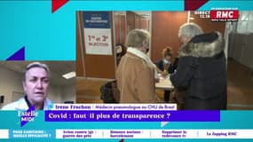 "Grâce aux infos qu'on lui a donné, une dame de 84 ans a décidé de faire sa 3ème dose car elle craint plus le virus que la vaccination." Irène Frachon, pneumologue au CHU de Brest, nous donne un exemple concret de l'importance de la transparence.