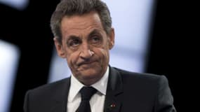 Nicolas Sarkozy sur le plateau de l'émission "Des paroles et des actes" sur France 2, le 4 février 2016