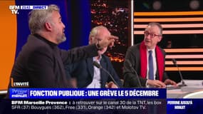 "La vraie question, c'est la souffrance au travail":  Échange entre Alexis Corbière et Christophe Barbier sur l'absentéisme des fonctionnaires