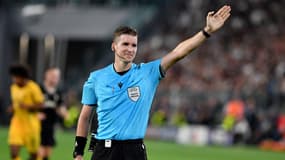 L'arbitre François Letexier lors du match Juventus-Dortmund (4-4), le 16 septembre 2025