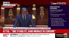Gabriel Attal, président du groupe (Ensemble pour la République) à l'Assemblée nationale: "Nous serons au côté du gouvernement pour réussir"